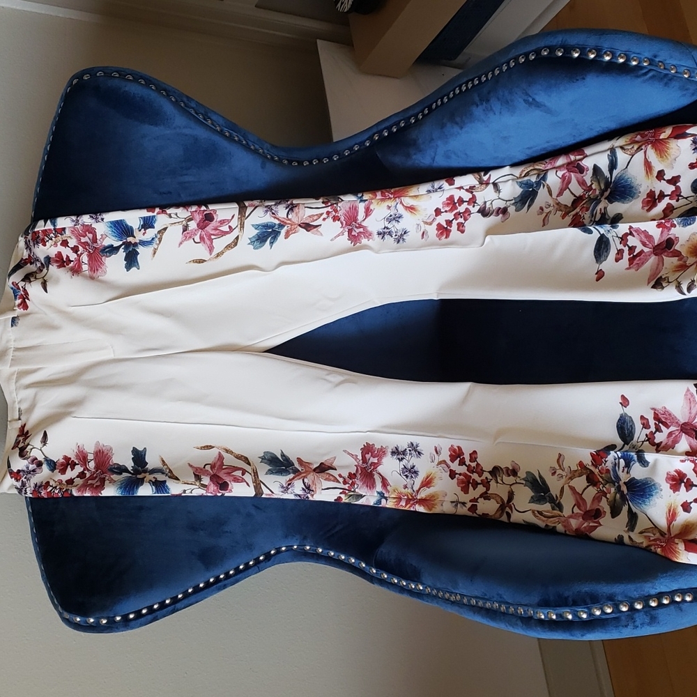 Zara Cream floral pants